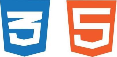 HTML and CSS logos in one block